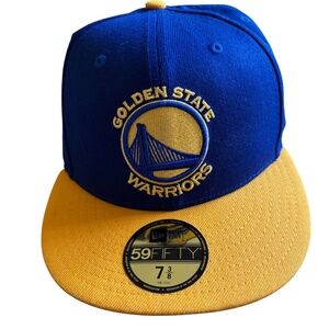 Golden State Warriors Fitted NBA 59Fifty Fitted Hat/Cap, Size 7 3/8 - NWT